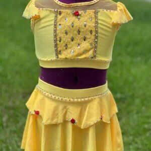 Belle Character Costume with Rhinestones - Child Large